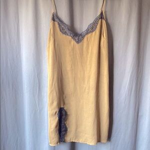 UO Slip Dress with Lace Trim